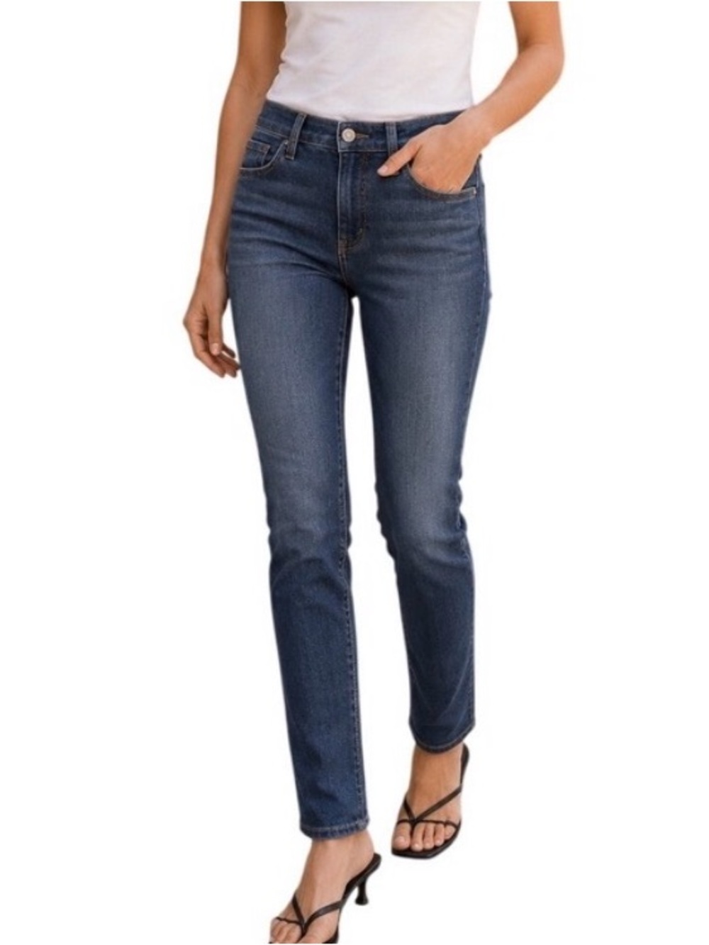 AG Adriano Goldschmied Mari Mid-Rise Slim Straight Jeans Elysian Fields NWOT 29